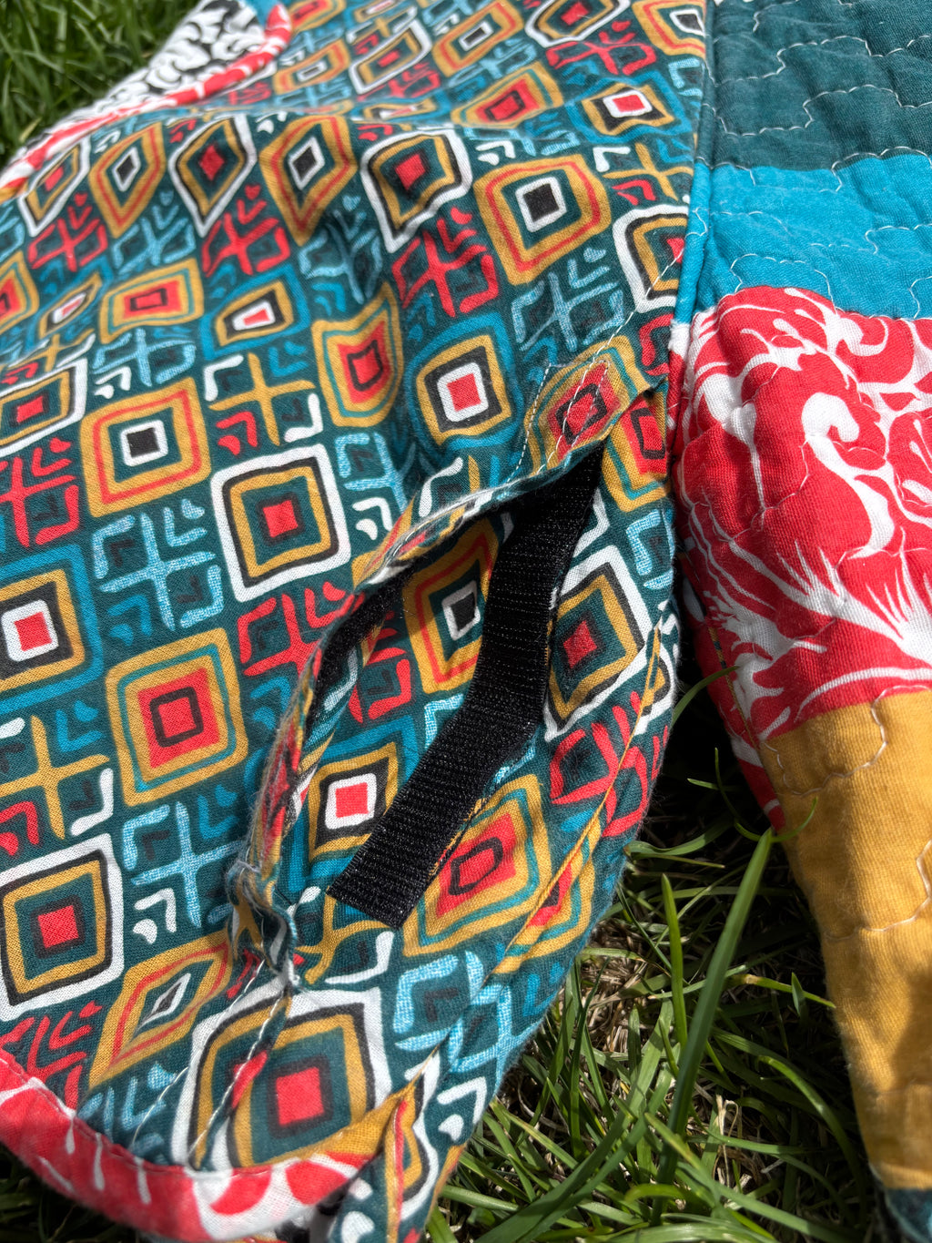 FloralGeo Patchwork Shorts - OOAK - 28” Waist Max