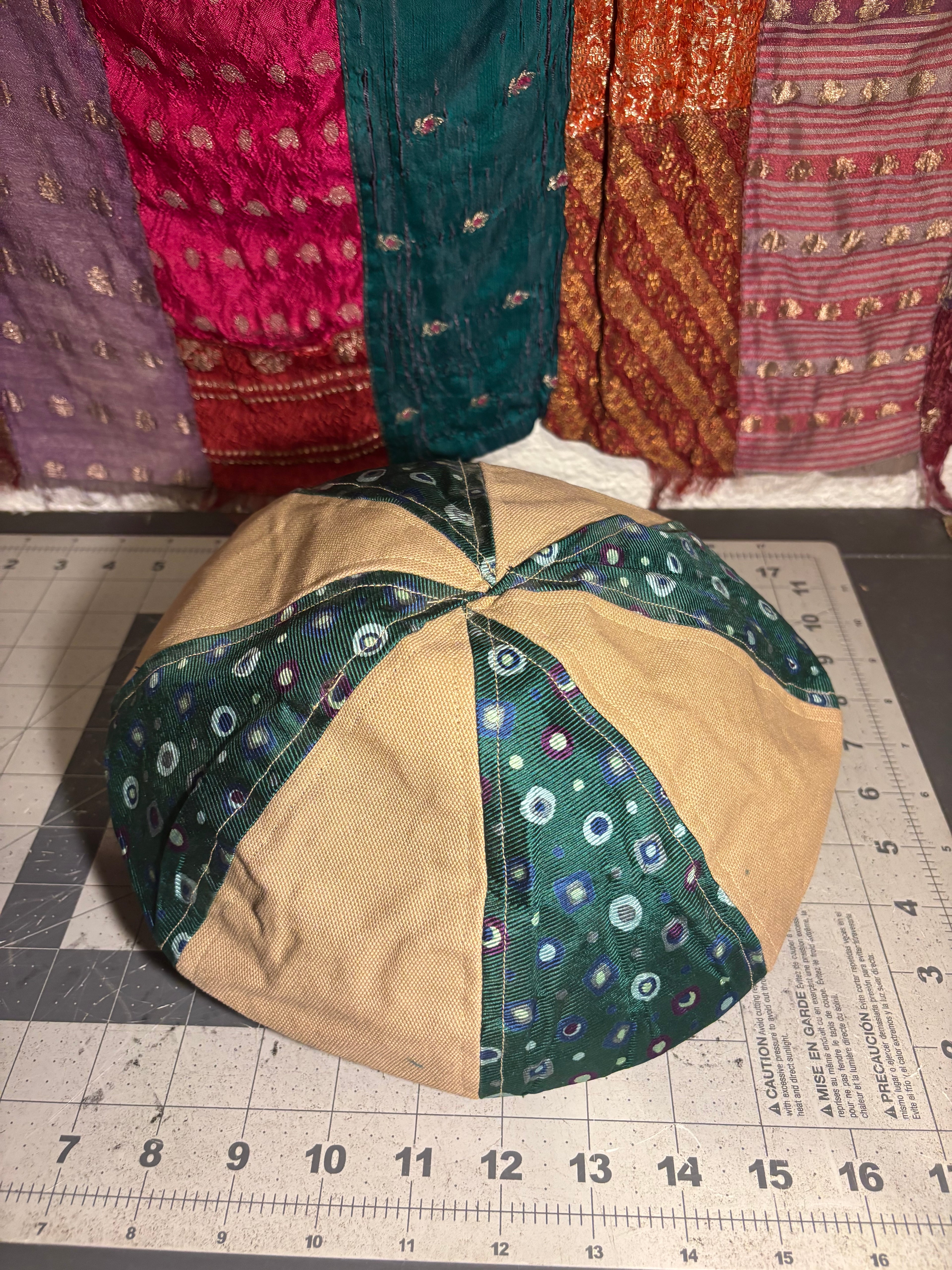 Reversible Newsboy Cap - OOAK - 23”