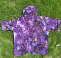 Floral Purps Silk Kimono - OOAK - M-XL