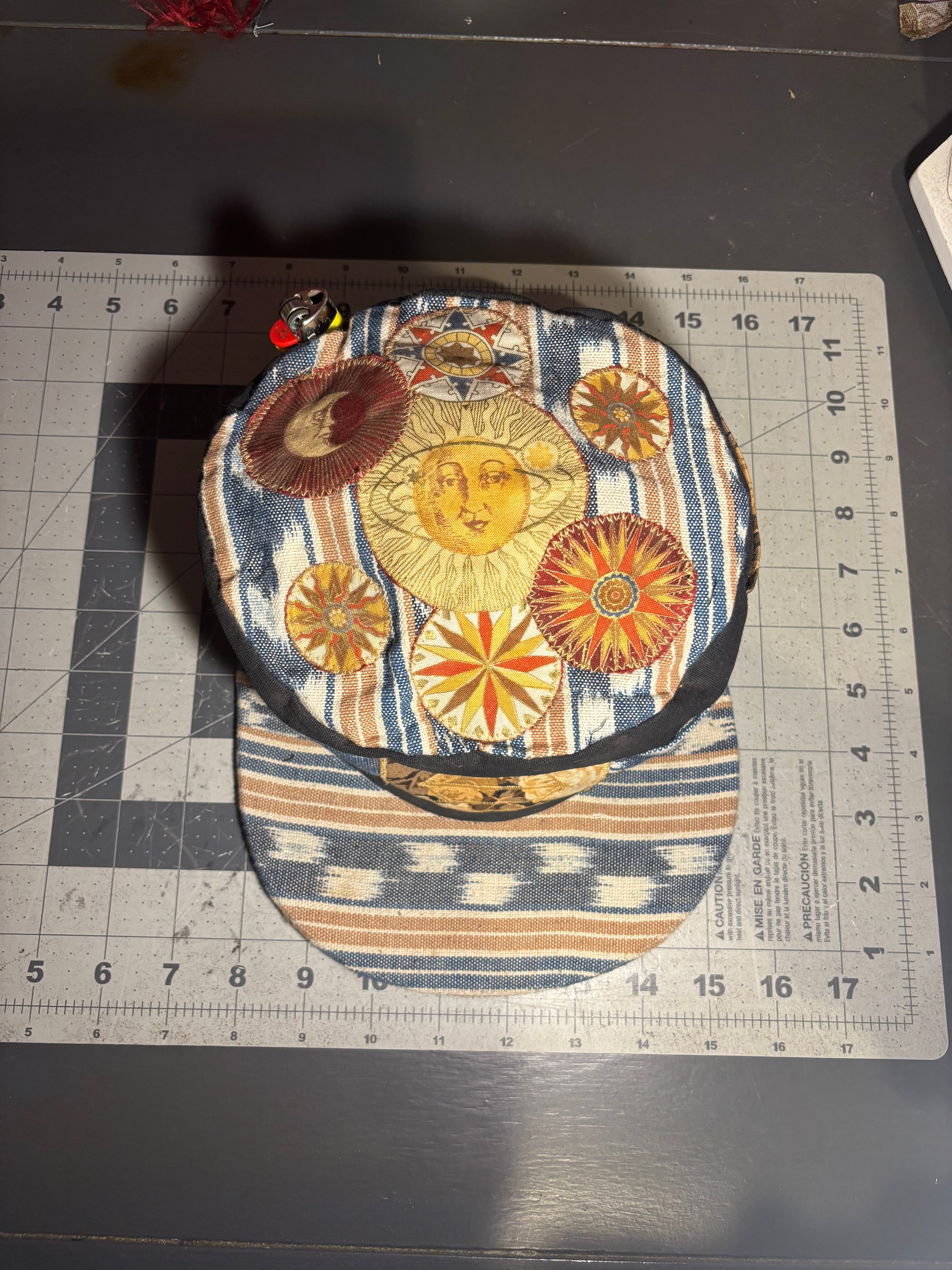 Funktion One - Custom Pillbox Cap - OOAK - 21.75”