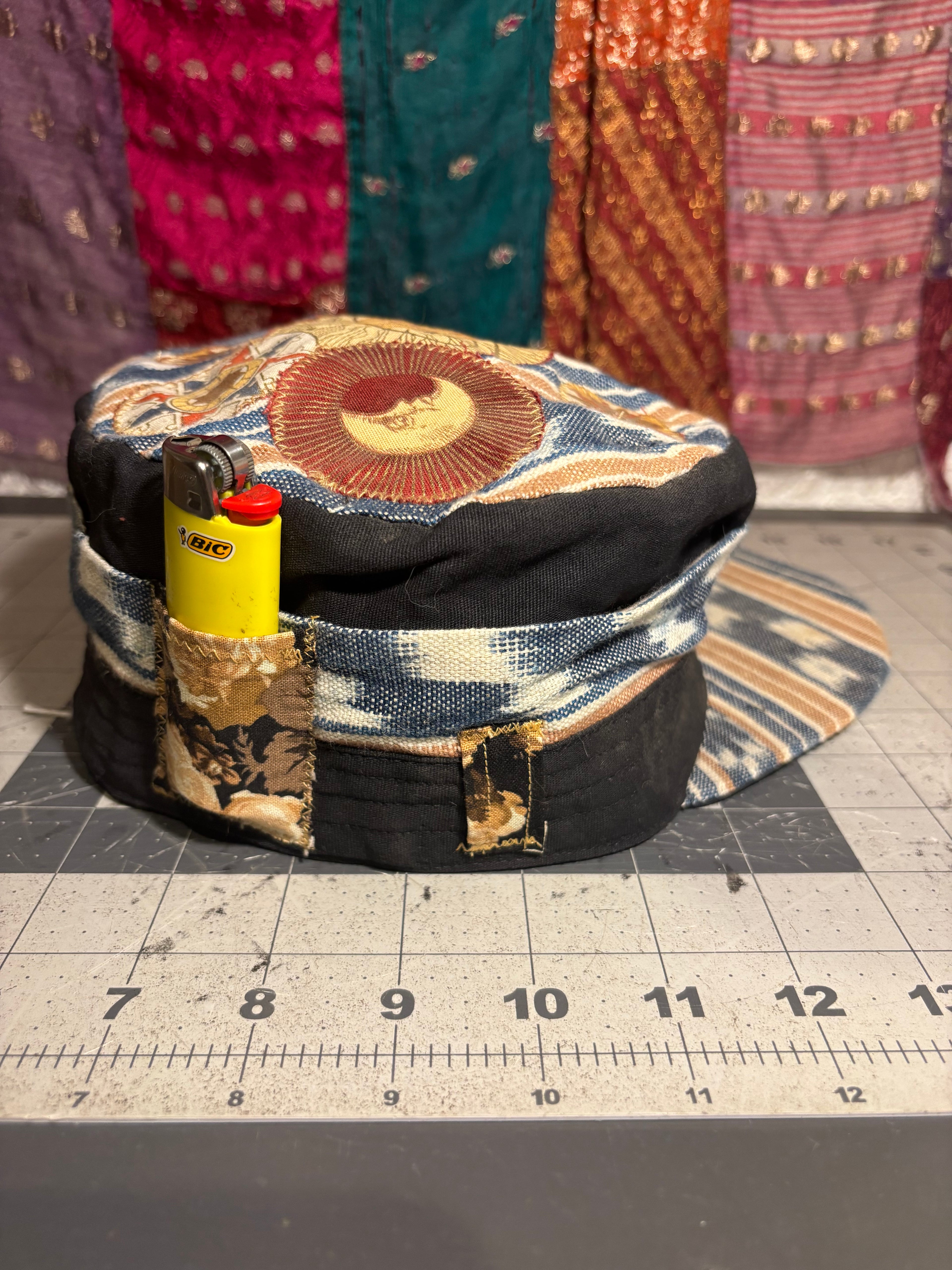 Funktion One - Custom Pillbox Cap - OOAK - 21.75”