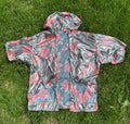 Shiny Floral Silk Kimono - OOAK - S-L
