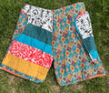 FloralGeo Patchwork Shorts - OOAK - 28” Waist Max